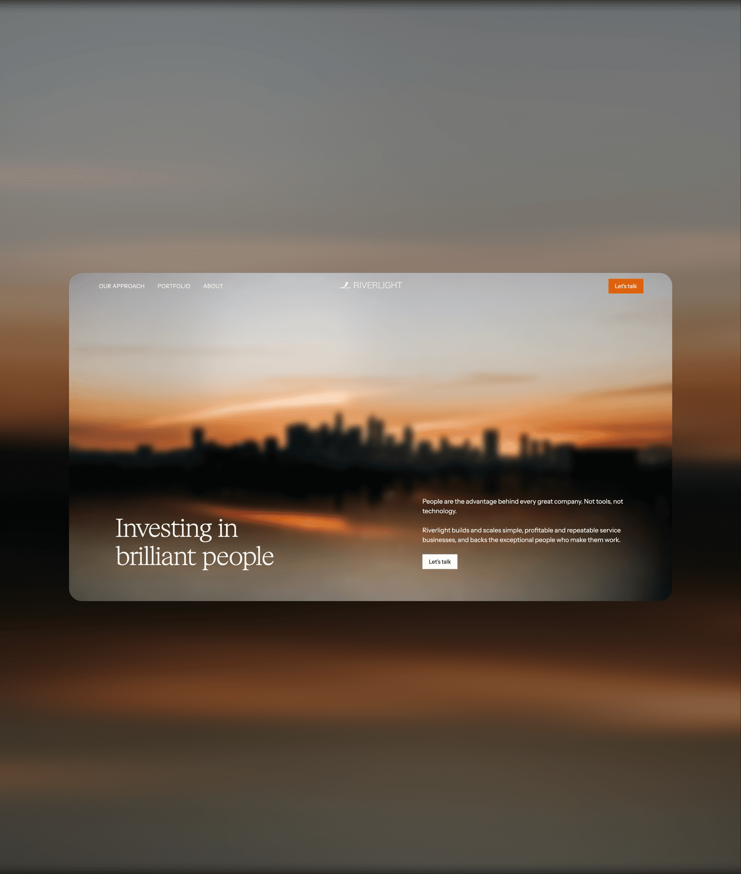 Riverlight — investment firm site