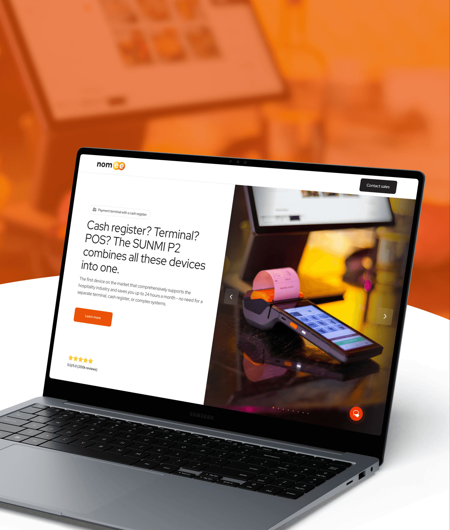 Nomee — POS website redesign
