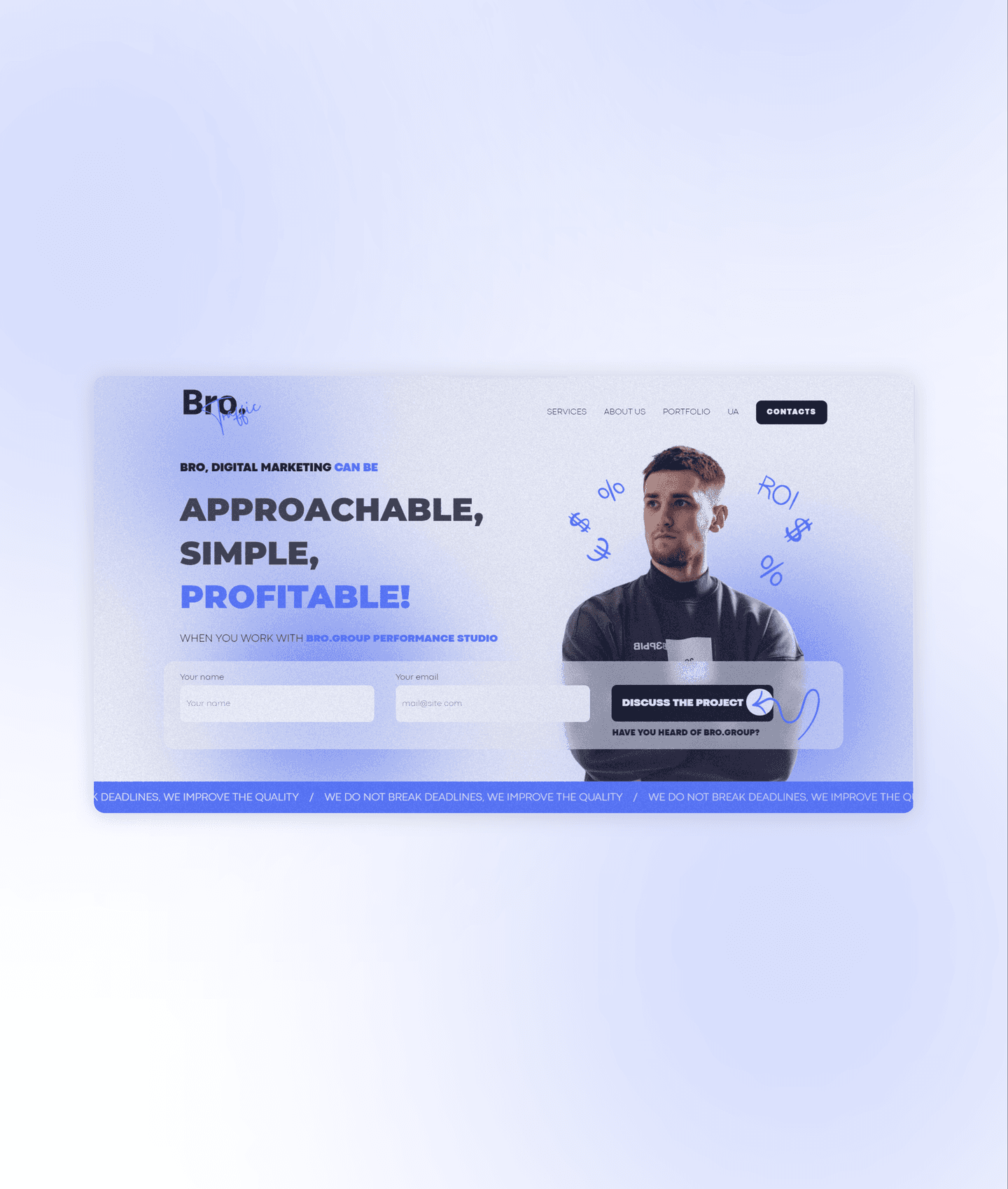 Bro Traffic — B2B marketing agency site
