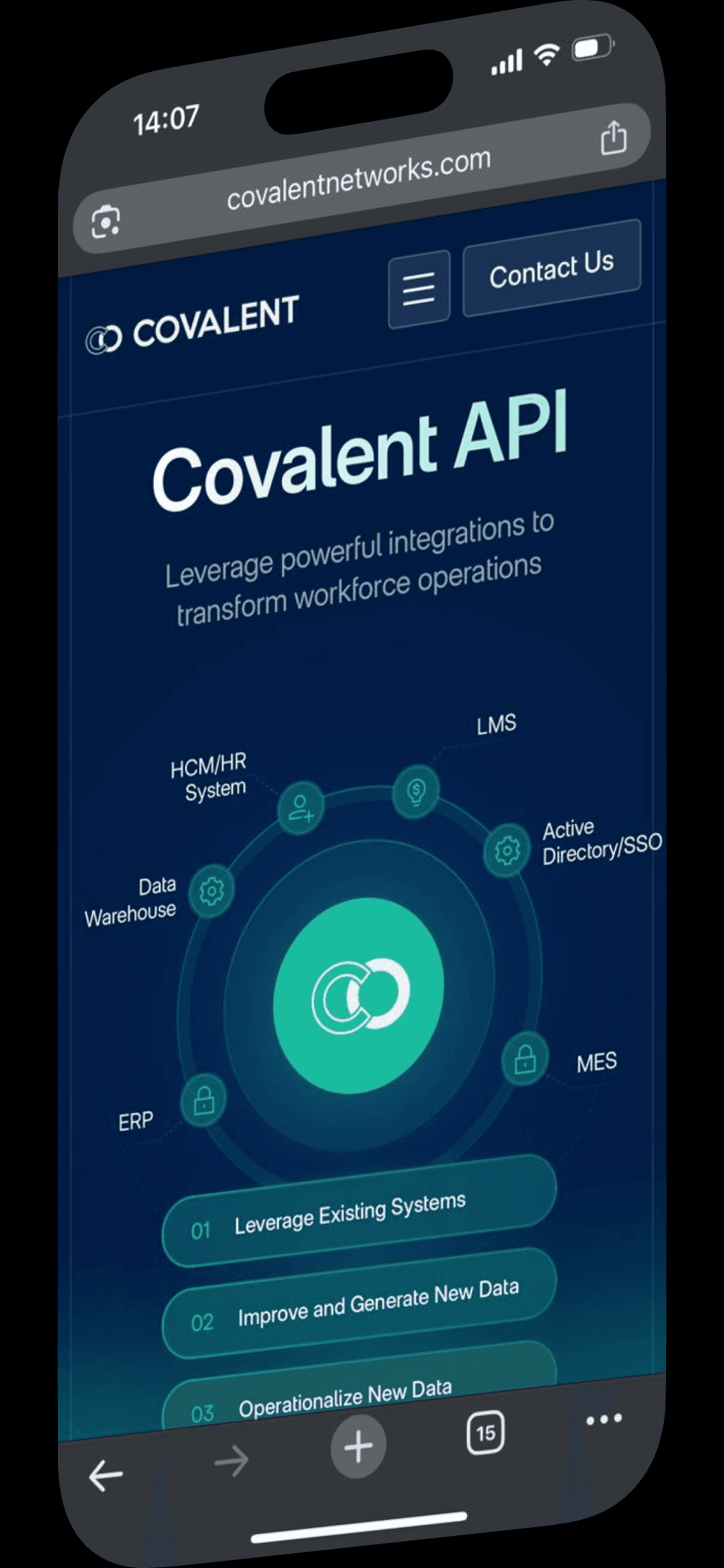Covalent — portrait screen 1
